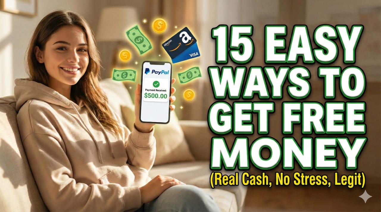 15 Super Easy Ways to Get Free Money Online (No Stress, No Tricks, Just Real Cas