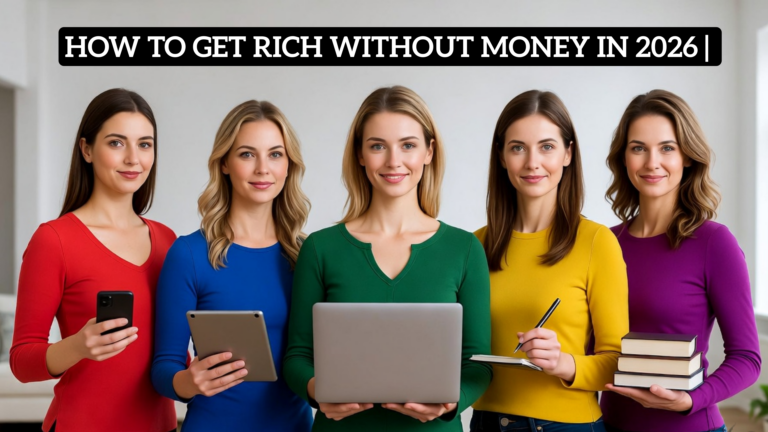 How to Get Rich Without Money in 2026| 5 Proven Ways to Build Wealth From Zero